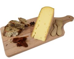 Planche Raclette Badoz au lait cru au Vin Blanc du Jura