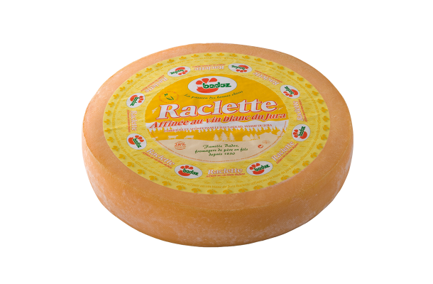 Raclette Badoz au lait cru au Vin Blanc du Jura Raclette Badoz au lait cru au Vin Blanc du Jura