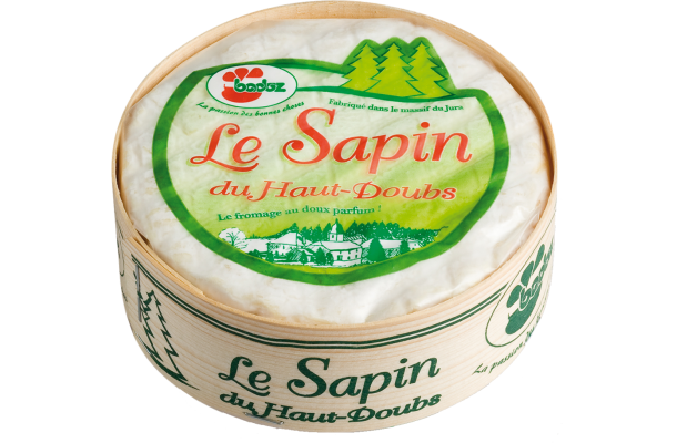 Fromage le Sapin Badoz emballé au lait pasteurisé Fromage le Sapin Badoz emballé au lait pasteurisé